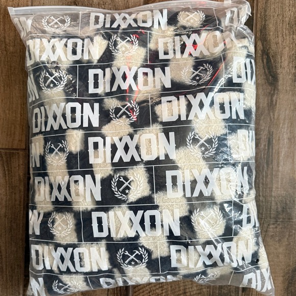 DIXXON Flannel Co Women's Checkered Hooded Sherpa Cardigan, Black White, L(NWT) - Picture 8 of 10